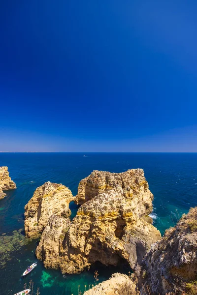 stock image coast of Algarve near Lagos, Portugal