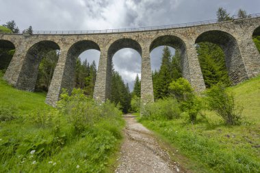 Telgart, Horehronie, Slovakya yakınlarındaki Chramossky köprüsü.