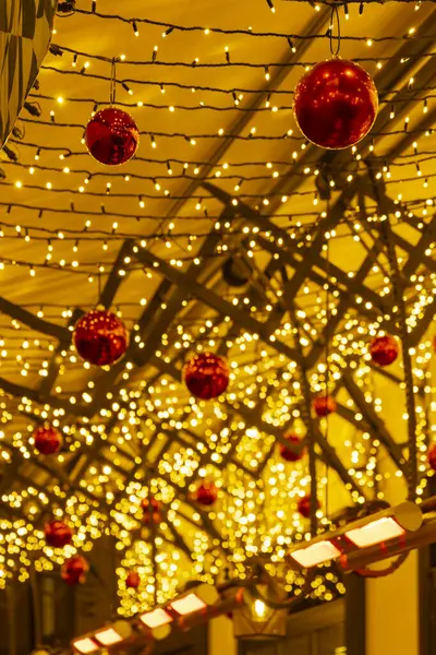 Christmas Decorations Downtown Vienna Austria — Stock Photo, Image