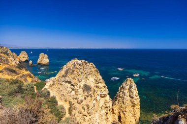 Portekiz, Lagos yakınlarındaki Algarve kıyısında.