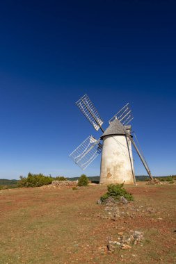 Windmill (Le Moulin de Redounel), La Couvertoirade in Larzac, Aveyron, France