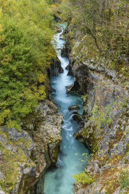 Great Soca Gorge (Velika korita Soce), Triglavski Ulusal Parkı, Slovenya