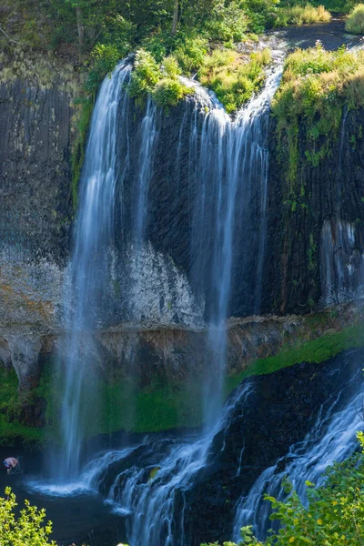 Waterfall Cascade Beaume Agizoux Haute Loire France — Stock Photo, Image