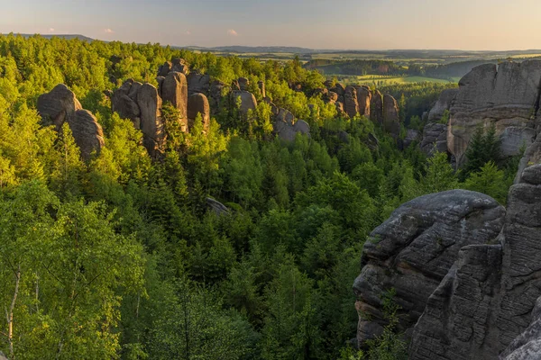 Forgeron Gorge Kovarova Rokle Réserve Naturelle Broumovske Steny Bohême Orientale — Photo