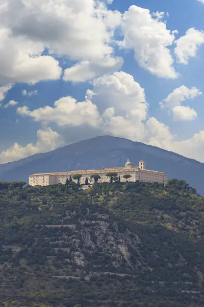 Монастырь Монте Кассино Регионе Лацио Италия — стоковое фото