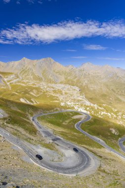 Col du Galibier yakınlarındaki manzara, Hautes-Alpes, Fransa