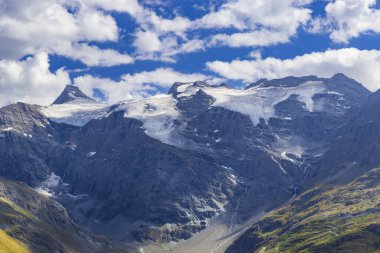 Col de l 'Iseran yakınlarındaki manzara, Savoy, Fransa