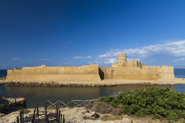 Isola di Capo Rizzuto Kalesi, Crotone ili, Calabria, İtalya