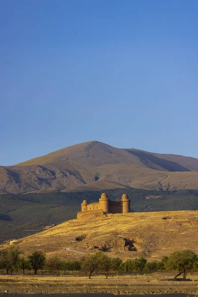 Castello Calahorra Con Sierra Nevada Andalusia Spagna — Foto Stock