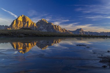 Giau Pass (Passo Giau), Dolomites Alps, Güney Tyrol, İtalya