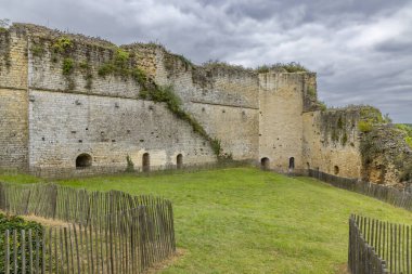 Chateau de Gencay harabeleri (Du Guesclin), Vienne departmanı, Aquitaine, Fransa