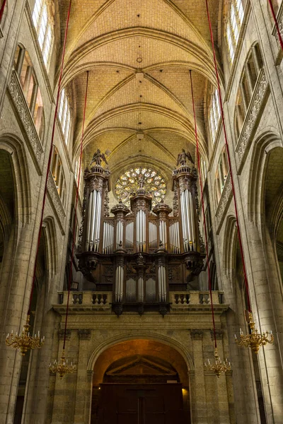 Interior Cathedral Sainte Marie Auch Gers Department Occitanie France — Stock Photo, Image
