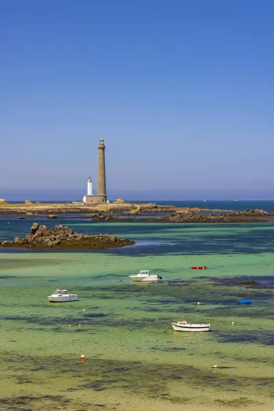 Virgin Island Lighthouse Phare Lile Vierge Plouguerneau Finistere Brittany France — Stock Photo, Image