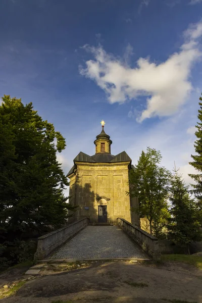 Kostel Hvezda Broumovském Městě Východní Čechy Česká Republika — Stock fotografie