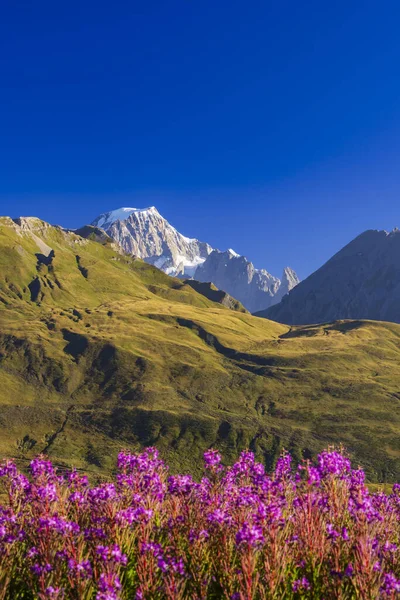 Landscape Col Petit Saint Bernard Mont Blanc Border France Italy — Stock Photo, Image