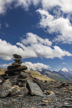 Col de l 'Iseran yakınlarındaki manzara, Savoy, Fransa