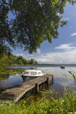 Etang d 'Aureilhan (Lac d' Aureilhan), Mimizan, Yeni Aquitaine, Fransa
