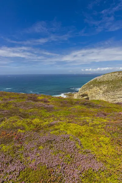 Cap de la Chevre, Crozon, Brittany, Fransa 'da manzara
