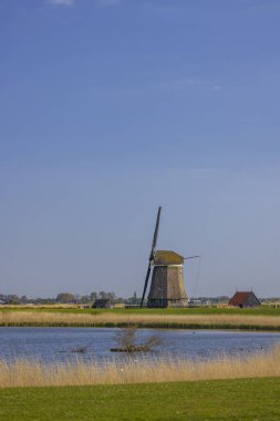 Old windmill near Alkmaar, The Netherlands
