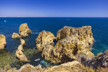 Portekiz, Lagos yakınlarındaki Algarve kıyısında.