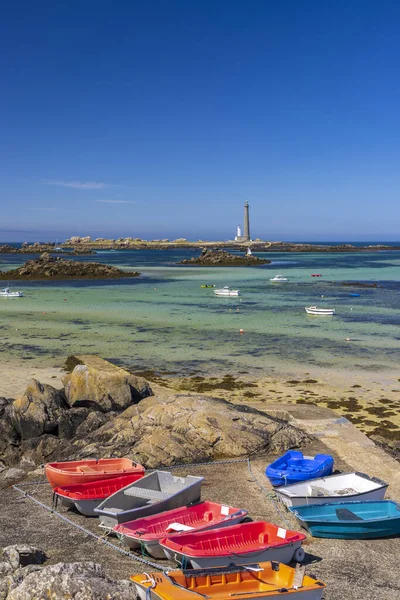 Faro Virgin Island Phare Lile Vierge Plouguerneau Finistere Bretaña Francia —  Fotos de Stock