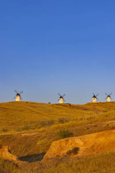 Windmolens Buurt Van Alcazar San Juan Toledo Castilla Mancha Spanje — Stockfoto