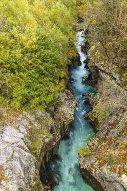 Great Soca Gorge (Velika korita Soce), Triglavski Ulusal Parkı, Slovenya