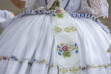Halk kostümü ayrıntıları, Rakvice, Güney Moravya, Çek Cumhuriyeti