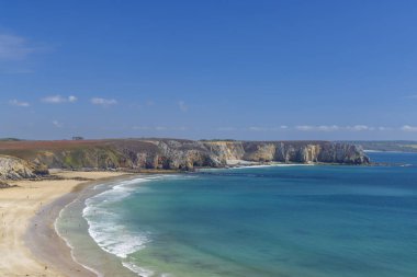 Veryach plajı (Plage du Veryac 'h), Camaret-sur-Mer, Crozon, Brittany, Fransa