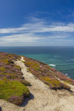 Cap de la Chevre, Crozon, Brittany, Fransa 'da manzara
