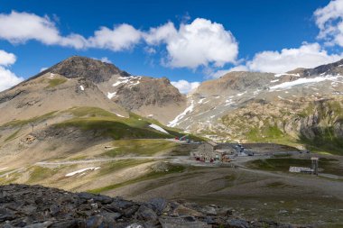 Col de l 'Iseran yakınlarındaki manzara, Savoy, Fransa