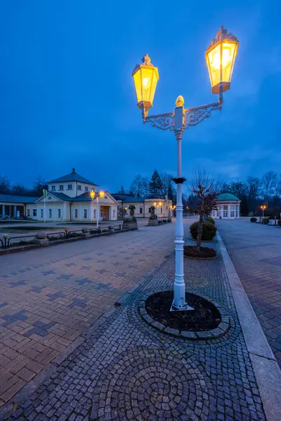 Frantiskovy Lazne Spa Stad Kvällen Unesco Världsarvslista Västra Böhmen Tjeckien — Stockfoto