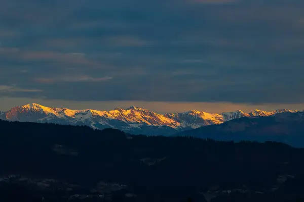 Prachtig Uitzicht Landschap Bij Skofja Loka Slovenië — Stockfoto