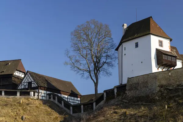 Franzensbad yakınlarındaki Seeberg Kalesi manzarası