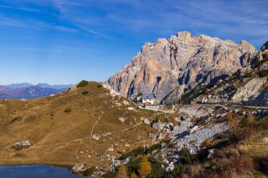 Landscape near Livinallongo del Col di Lana and Valparola Pass clipart