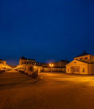 Akşamları Frantiskovy Lazne spa kasabası, UNESCO Dünya Mirası Sitesi