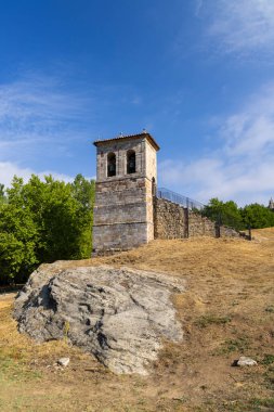 Aziz Justus ve Papaz, Olleros de Pisuerga (Iglesia de los Santos Justo y Pastor), Aguilar de Campoo, Castilla y Leon, İspanya