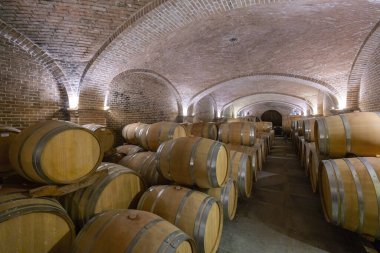 Canale, Piedmont, İtalya 'da şarap mahzeni