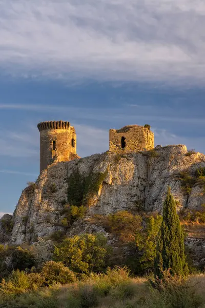 Chateau Lhers Ruins Chateauneuf Pape Provence France — Stock Photo, Image