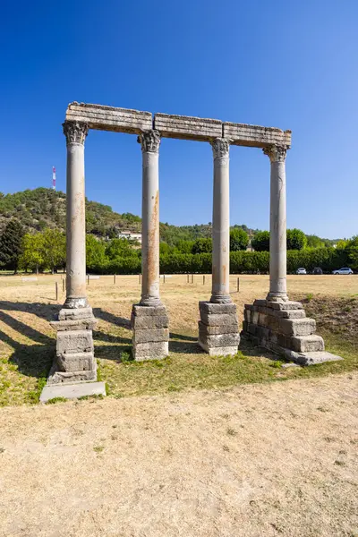 Ruins Roman Temple Riez Alpes Haute Provence France — Stock Photo, Image