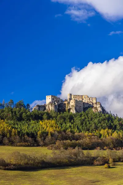 Castello Lietava Lietavsky Hrad Regione Zilina Slovacchia Immagine Stock
