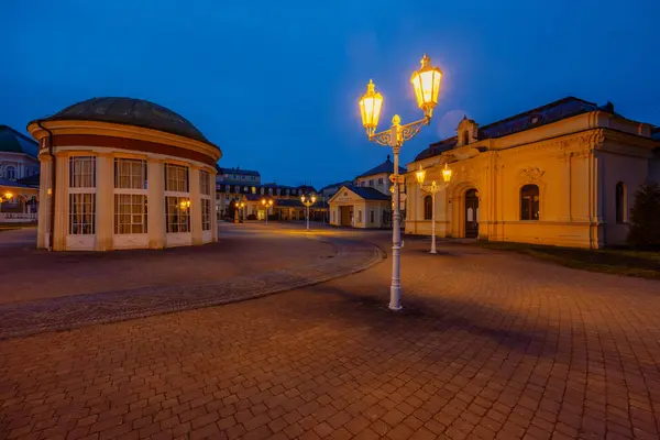 Frantiskovy Lazne Fürdőváros Este Unesco Világörökség Része Nyugat Csehország Jogdíjmentes Stock Képek
