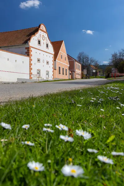 Holasovice Köyü Unesco Sitesi Güney Bohemya Çek Cumhuriyeti - Stok İmaj