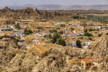 Guadix mağara evleri (Cuevas de Guadix), Guadix, Granada ili, Endülüs, İspanya