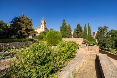 Alhambra, Generalife ve Albayzin (Generalife y Albaicn de Granada), UNESCO sitesi, Granada, Endülüs, İspanya.