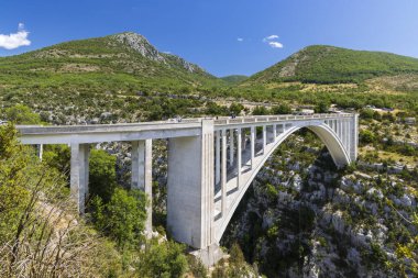 Pont de l'Artuby bridge, Canyon of Verdon River (Verdon Gorge) in Provence, France clipart