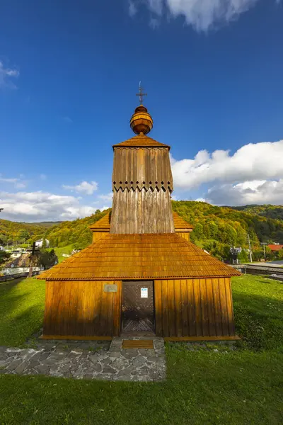 Kyrkan Saint Nicholas Unesco Plats Bodruzal Slovakien Stockfoto