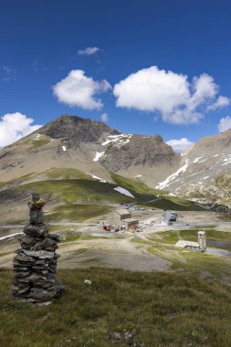 Col de l 'Iseran yakınlarındaki manzara, Savoy, Fransa