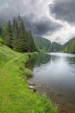 Dedinky ve Stratena yakınlarındaki Hnilec nehri, Slovakya Ulusal Parkı Cenneti,