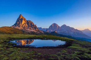 Giau Pass (Passo Giau), Dolomites Alps, Güney Tyrol, İtalya